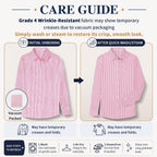 Cunlin Women'S Striped Button Down Shirt - Wrinkle Resistant Regular Fit Blouse, Business Casual Cotton Blend Work Tops