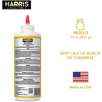 Harris Boric Acid Roach And Silverfish Killer Powder W/Lure For Insects (16Oz)