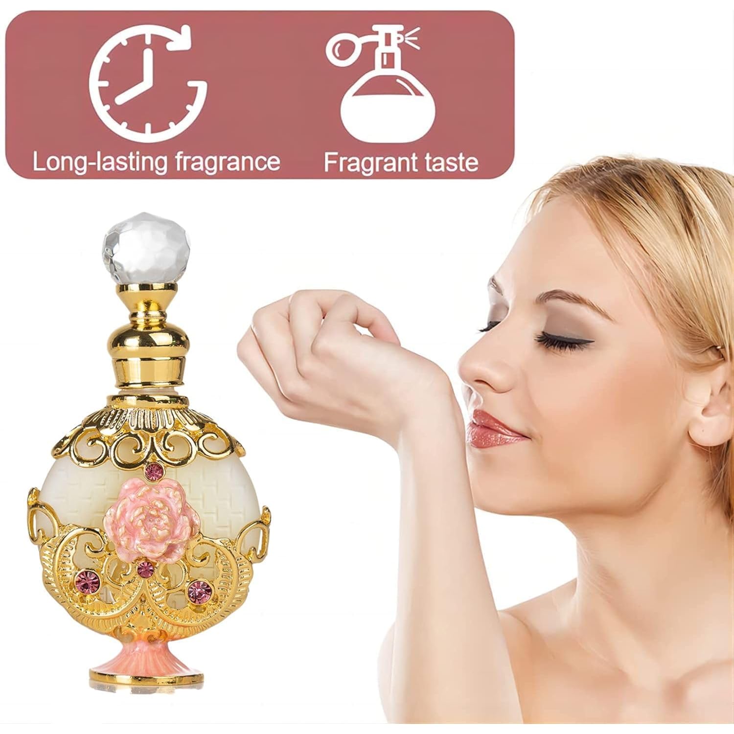 Perfume For Women, Halal Dubai Retro Concentrated Perfume Oil - Long Lasting Exquisite Vintage Fragrance Gift - The Luxurious Scent - 0.5Oz