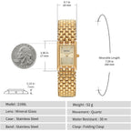 Berny Gold Watches For Women Updated Ladies Quartz Wrist Watches Stainless Steel Band Womens Small Gold Watch Luxury Casual Fashion Bracelet Tools Included