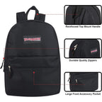 Trail Maker Backpack With School Supplies For Kids - 20 Piece Back To School Supplies With 17" Backpack (Black)
