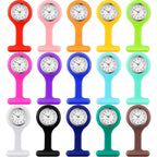 Kenning 15 Pack Clip On Nurse Watches For Women Men, Silicone Lapel Pin Pocket Fob Stethoscope Watch With Second Hand For Employee Appreciation Cna Week Doctor Nurse Student Graduation Gift