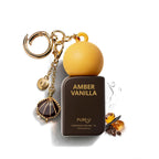 Amber Vanilla Pheromone Perfume Oil For Women, Long Lasting Extrait De Parfum Roll On With Clip-On Keychain, Alcohol Free Portable Travel Size Fragrance For Date Night & On-The-Go, 0.34 Fl Oz
