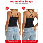 EasyGala Womens Cotton Lace Camisole Scoop Neck Sexy Cami Top Adjustable Strap Going Out Tops Y2K Summer Clothes 2026