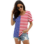 WIHOLL Tops for Women Summer Casual Ruffle Trim Sleeve Square Neck T Shirts