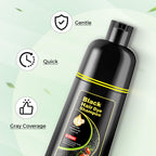 Kaisasa Black Hair Dye Shampoo 3 In 1,Hair Color Shampoo Covers Gray Hair For Women And Men (16.9 Fl.Oz Black)