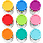 Mimore Soda Can Lids, 9 Pack Silicone Can Covers For Soda Standard Cans | Keeps Carbonation Fresh, Pressure Vent Design, Airtight Fit, Easy Snap On/Off, Food-Grade Silicone, Dishwasher Safe