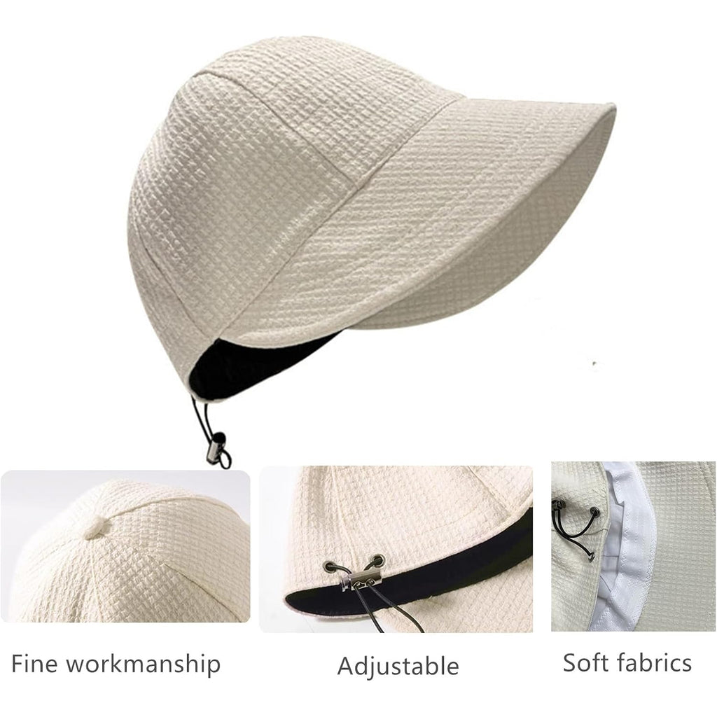 New Womens Sun Hats Women'S Outdoor Uv-Protection-Foldable Beach Hats,Wide Brim Summer Fisherman'S Caps Upf 50+