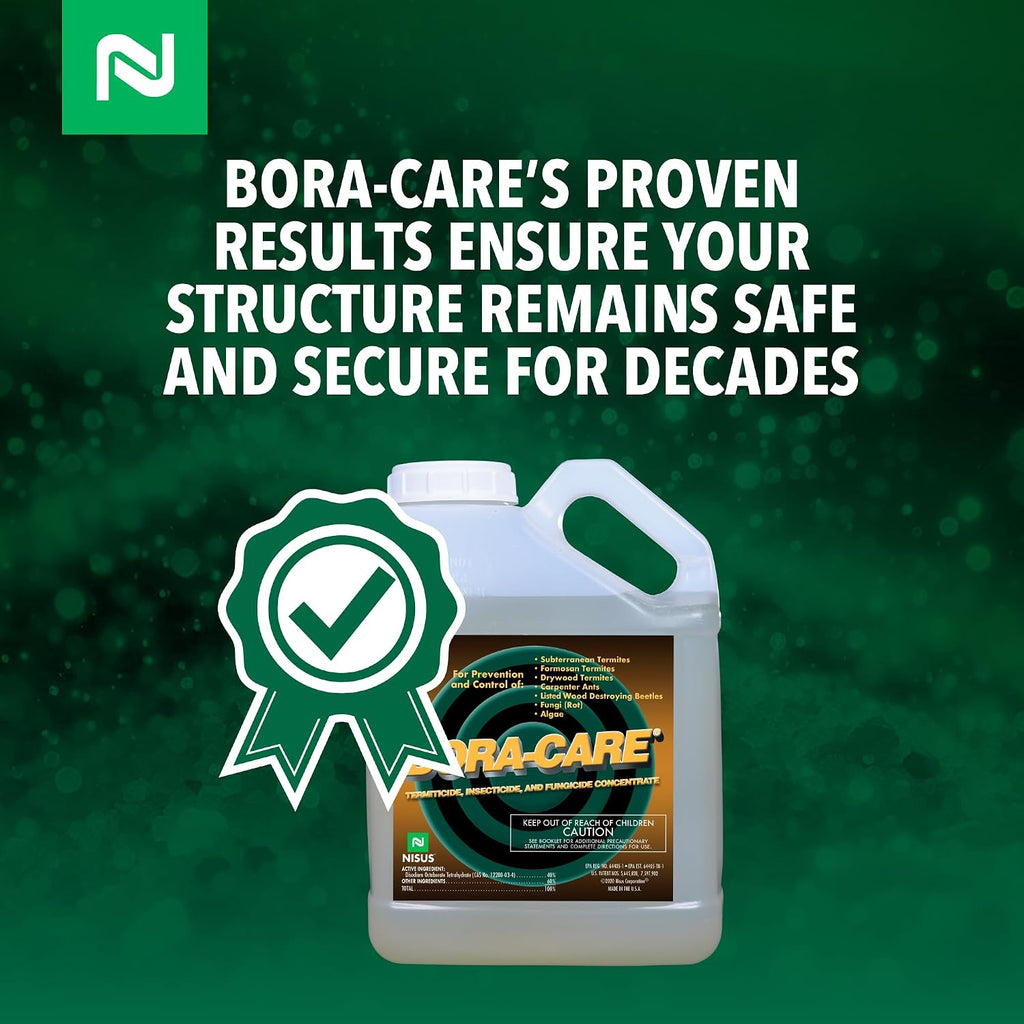Bora-Care Termiticide Insecticide And Fungicide Concentrate, Wood Treatment For Termite And Beetle Prevention, 1 Gallon