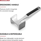 Kitchenaid Gourmet Multi Sided Meat Tenderizer For Pounding Meats, Nuts, Shellfish, Ect, Hang Hole For Easy Storage, Hand Wash, One Size, Black