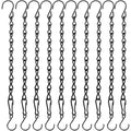 10 Pack 9.5 Inch Black Hanging Chains, Garden Plant Hangers For Hanging Bird Feeders, Billboards, Chalkboards, Basket, Planters, Lanterns, Wind Chimes And Decorative Ornaments Etc.