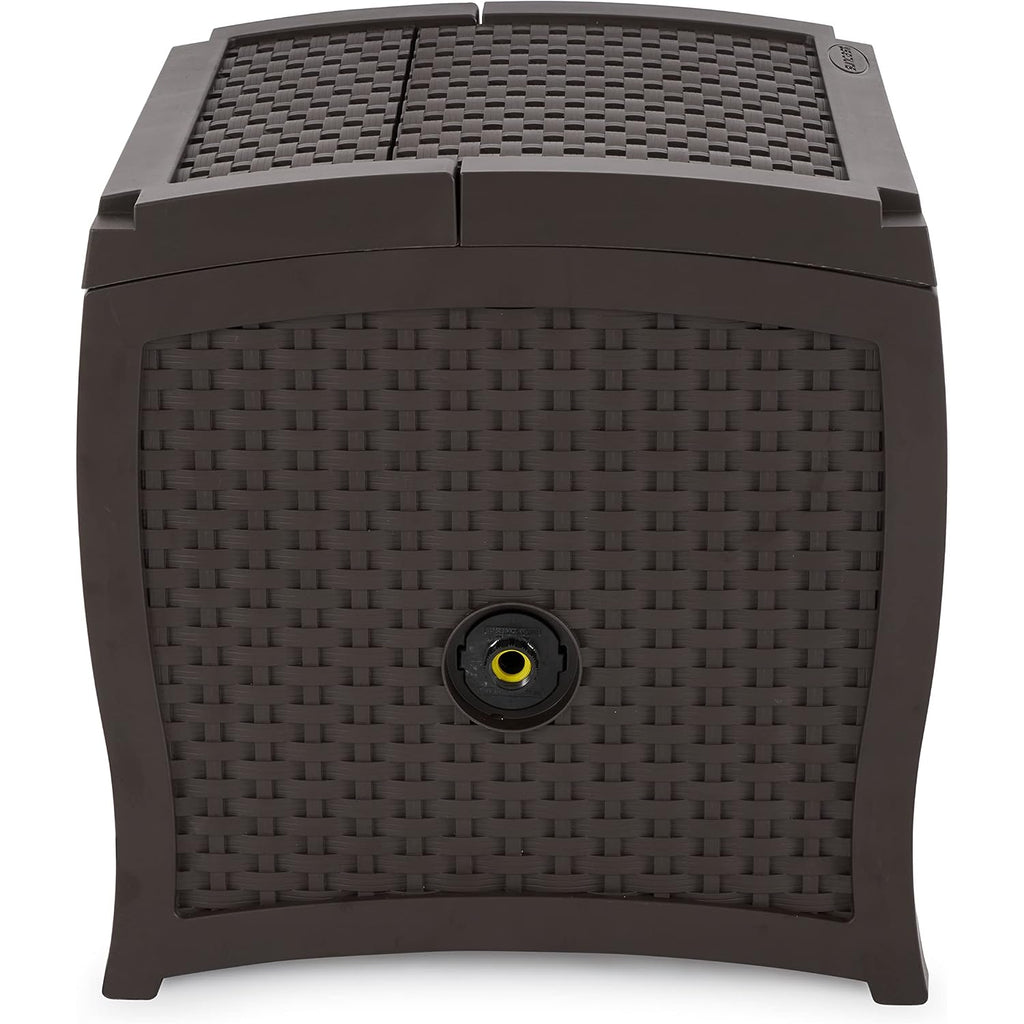 Suncast Hose Reel With Smart Trak Hose Guide, Water-Tight Connection, Durable Resin Construction, 225' Hose Capacity, Brown, Made In The Usa