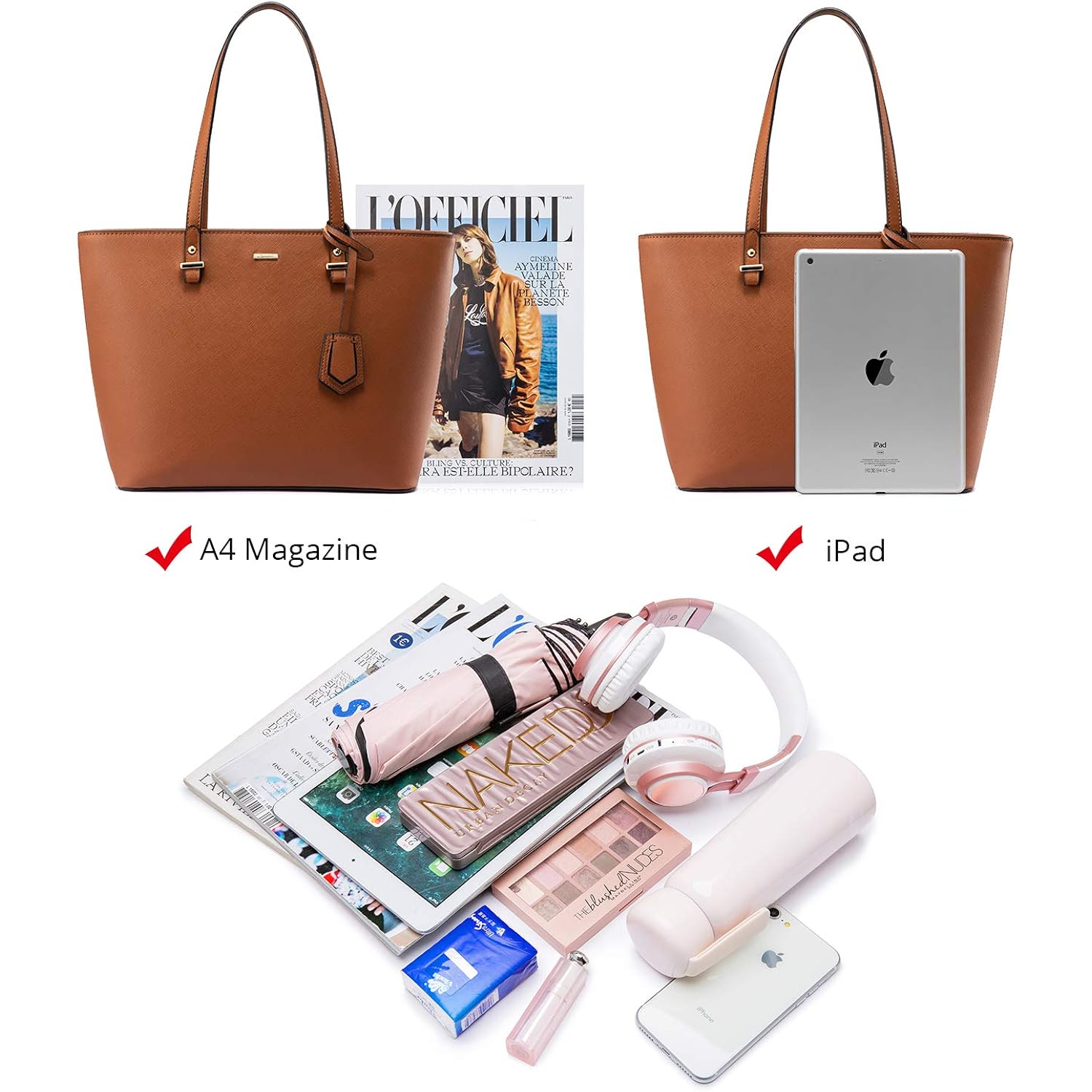 LOVEVOOK Handbags for Women Shoulder Bags Tote Satchel Hobo 3pcs Purse Set