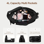 Babysun Mini Shoulder Bag Women Nylon Crescent Bag Underarm Shoulder Purse Women'S Shoulder Handbags Small Tote Bag