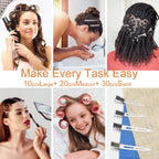 Hijeaton 60Pcs Metal Duck Billed Hair Clips For Women Styling Sectioning, Silver Hair Pins For Long Hair, Alligator Curl Loc Clips For Thick Hair Roller, Salon, Bows Diy