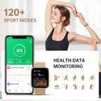 Smart Watches For Women, 1.91" Hd Fitness Tracker (Answer/Make Calls), Ip68 Waterproof, 120+ Sport Modes With Heart Rate And Sleep Monitor, Fitness Watch For Iphone/Android