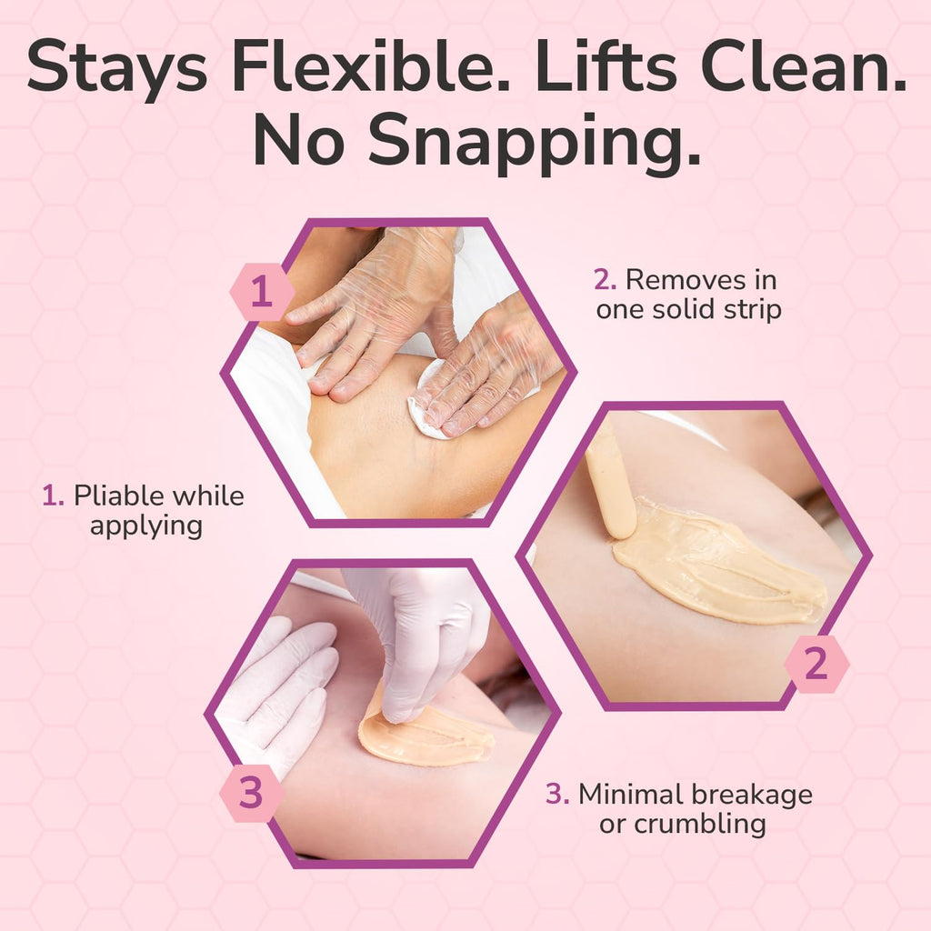 WAXXED Cream Hard Wax Beads 2.2LB – Professional Cream Hard Wax for Hair Removal – Titanium Dioxide Infused Wax Beads for Sensitive Skin – Smooth Application & Clean Removal – Salon & Home Use