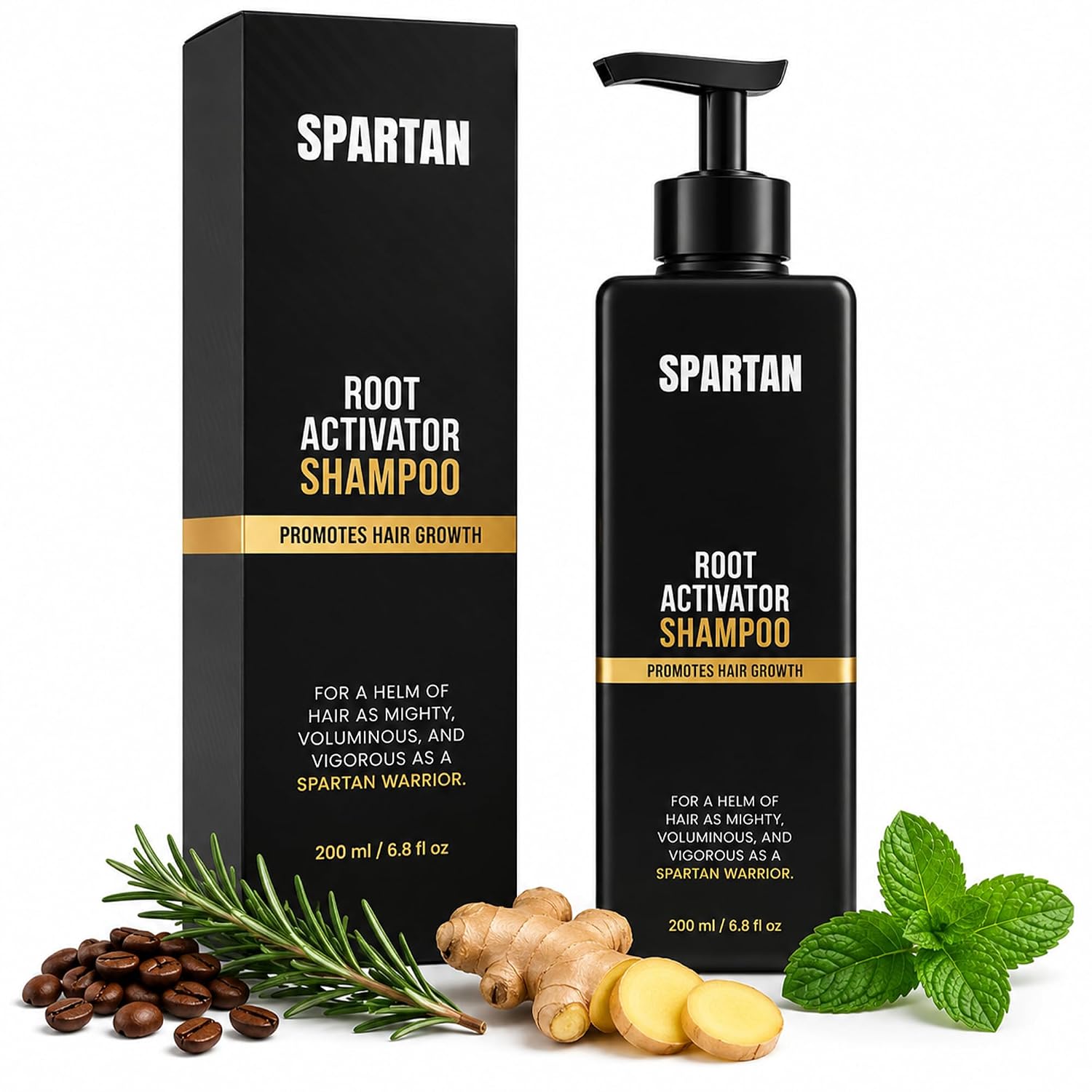 Spartan™ Root Activator Shampoo For Men - Hair Growth Shampoo For Hair Loss And Thinning Hair