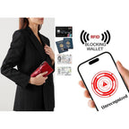 Yaluxe Women'S Genuine Leather Wallet Rfid Blocking Multi Card Holder With Cell Phone Pocket Mothers Day Gifts