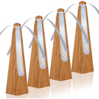 Yoiemivy Portable Fly Fans For Tables To Keep Your Food/Meal Clean For Outdoor, Indoor, Picnic, Dinner And Classroom, Wood Grain, 4 Pack