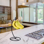 Banana Holder Stand, Banana Hanger Stand Black, Metal Bananas Tree Hanger to Keep Bananas Fresh for 15LB