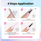 Beetles Gel Nail Polish Kit with U V Light -54 Pcs Gel Nail Kit Four Seasons Glow 32 Colors Set with Base Matte & Glossy Top Coat Soak Off Home Salon Nails DIY Manicure Gifts for Women Teen Girls