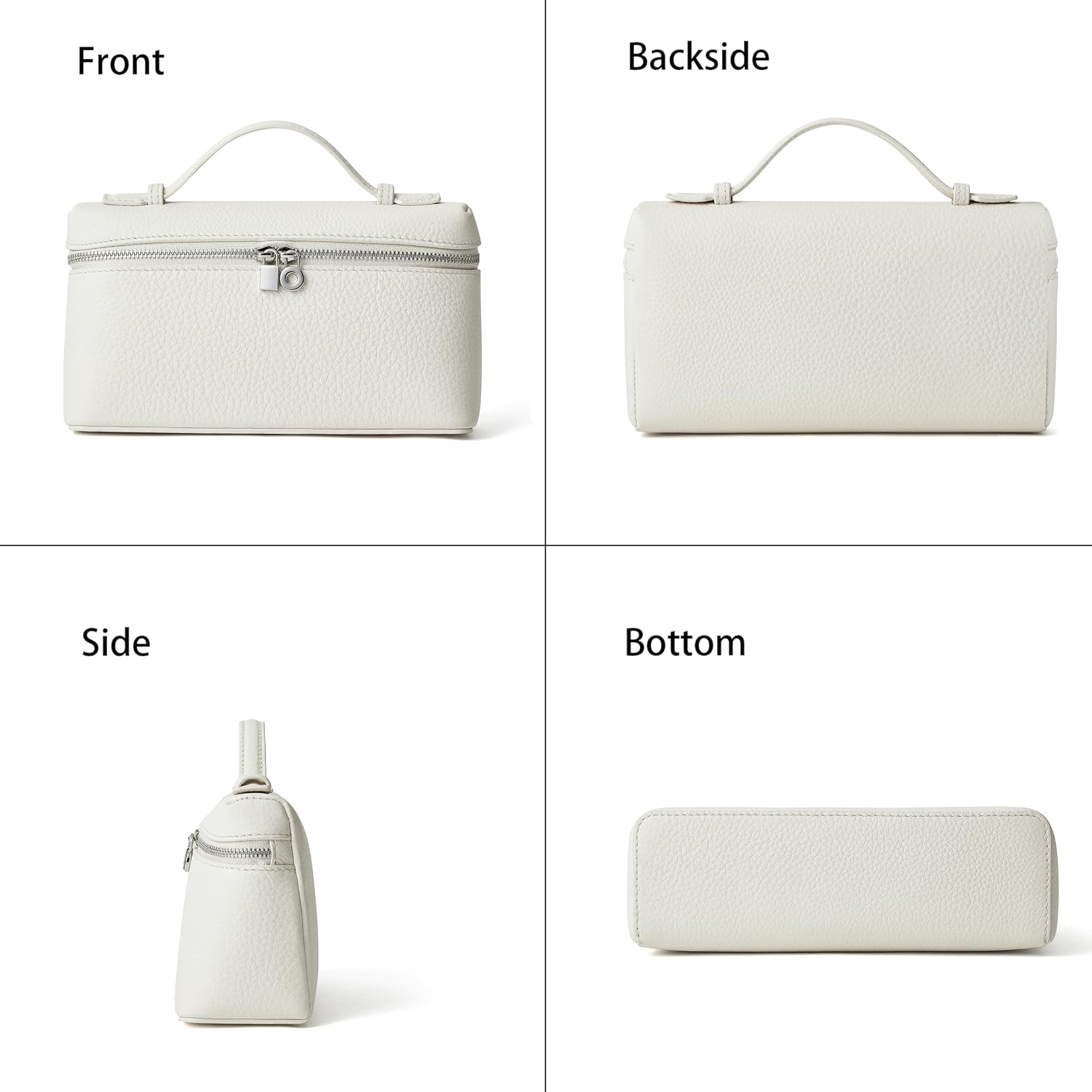 Doris&Jacky Small Leather Crossbody Bag For Women Designer Mini Top Handle Clutch Phone Bag With Adjustable Shoulder Strap