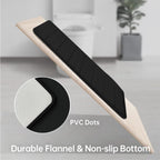 Bathroom Rugs Set Memory Foam Bath Rugs Non-Slip Bath Mat Set 3 Piece,Washable Bathroom Mats,Absorbent Shaggy Rugs Super Soft U-Shaped Toilet Rug,Bahroom Carpets for Bathroom,Tub,Shower（Black）