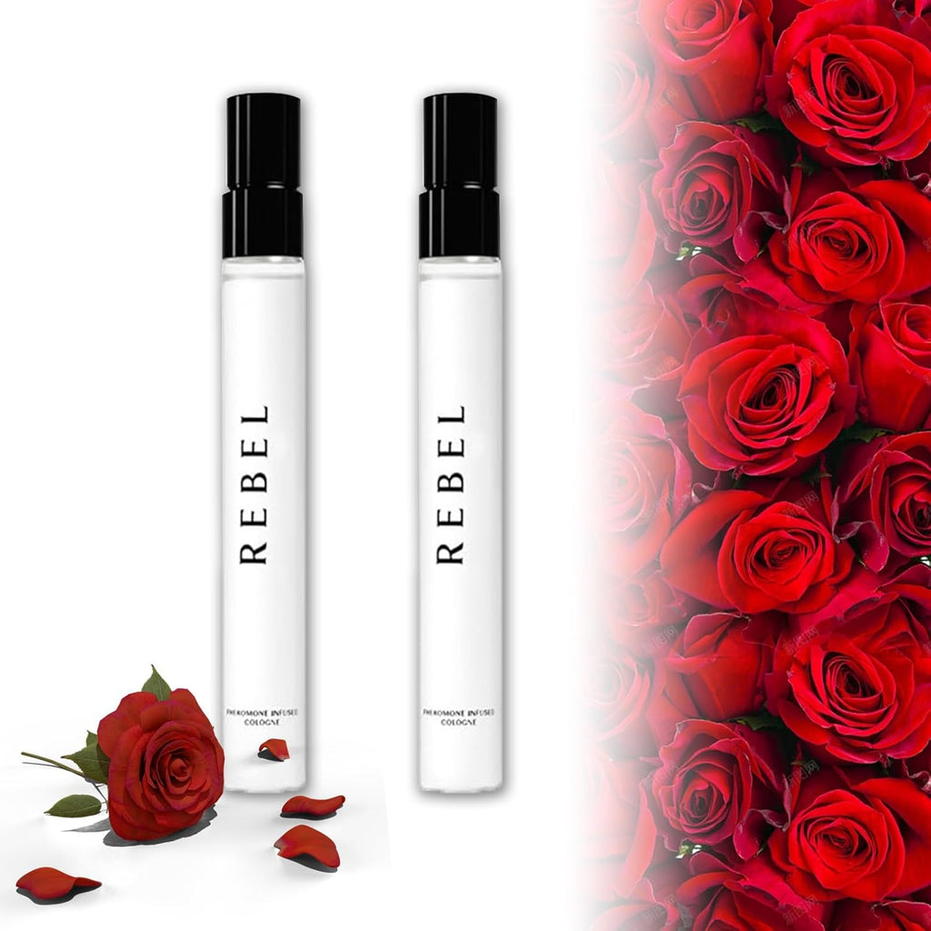 Rebel Pheromone Cologne for Men, 2025 New Rebel by Alloura, 2PCS
