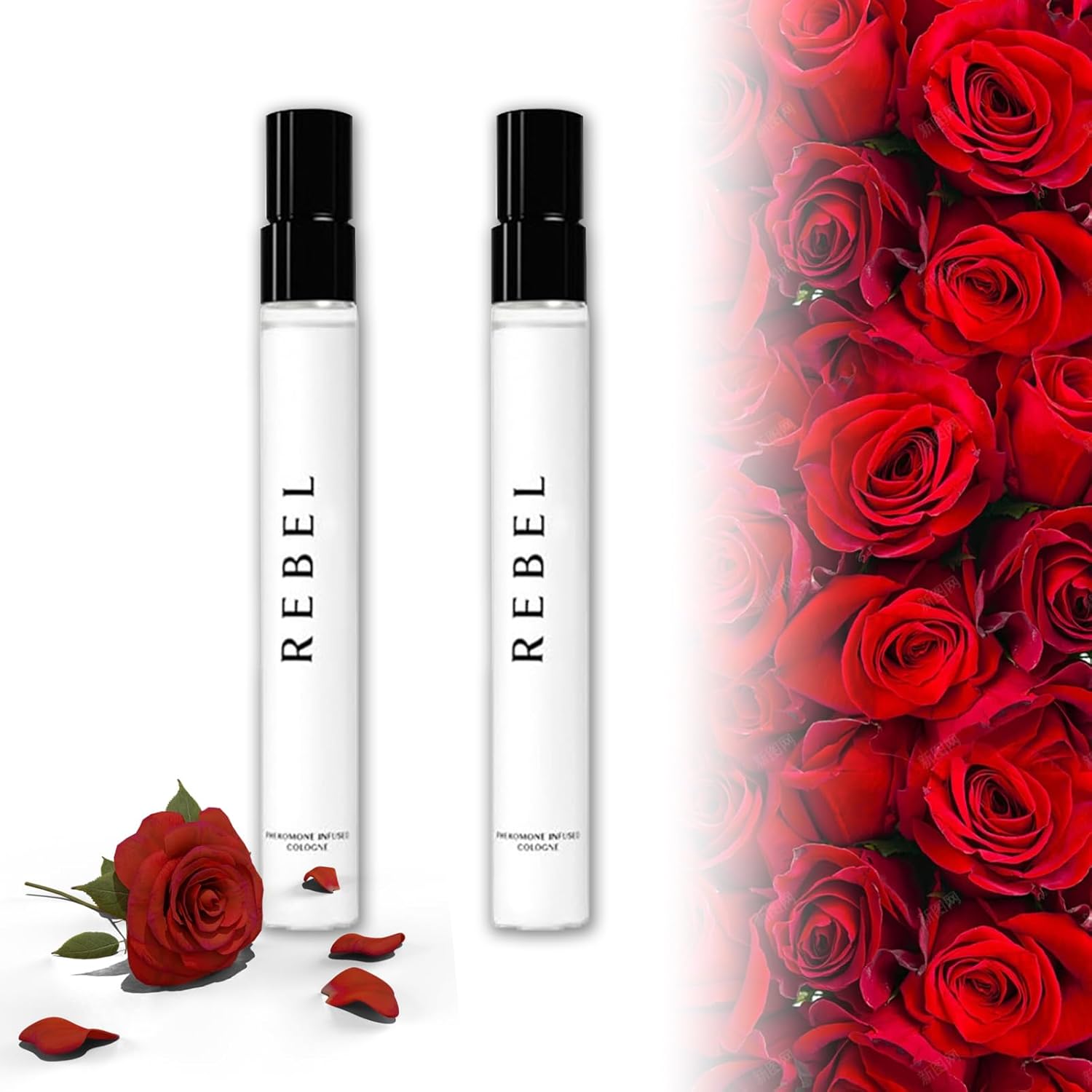 Rebel Pheromone Cologne for Men, 2025 New Rebel by Alloura, 2PCS