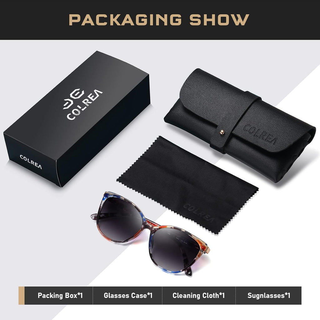 Trendy Cat Eye Sunglasses for Women Fashion Cateye UV400 Protection Glasses CL22017