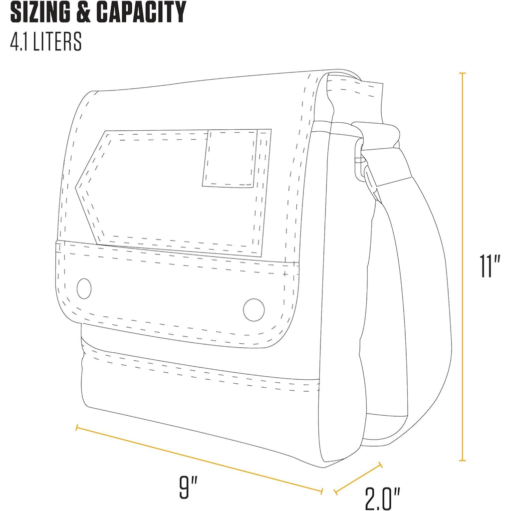 Carhartt Crossbody Snap Bag, Durable, Adjustable Crossbody Bag with Flap Over Snap Closure
