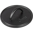 Lodge Pre-Seasoned Round Cast Iron Press - Cast Iron Griddle Press For A Restaurant-Quality Sear - Unparalleled Heat Retention - Use On The Stove Or The Grill - 8 Inch