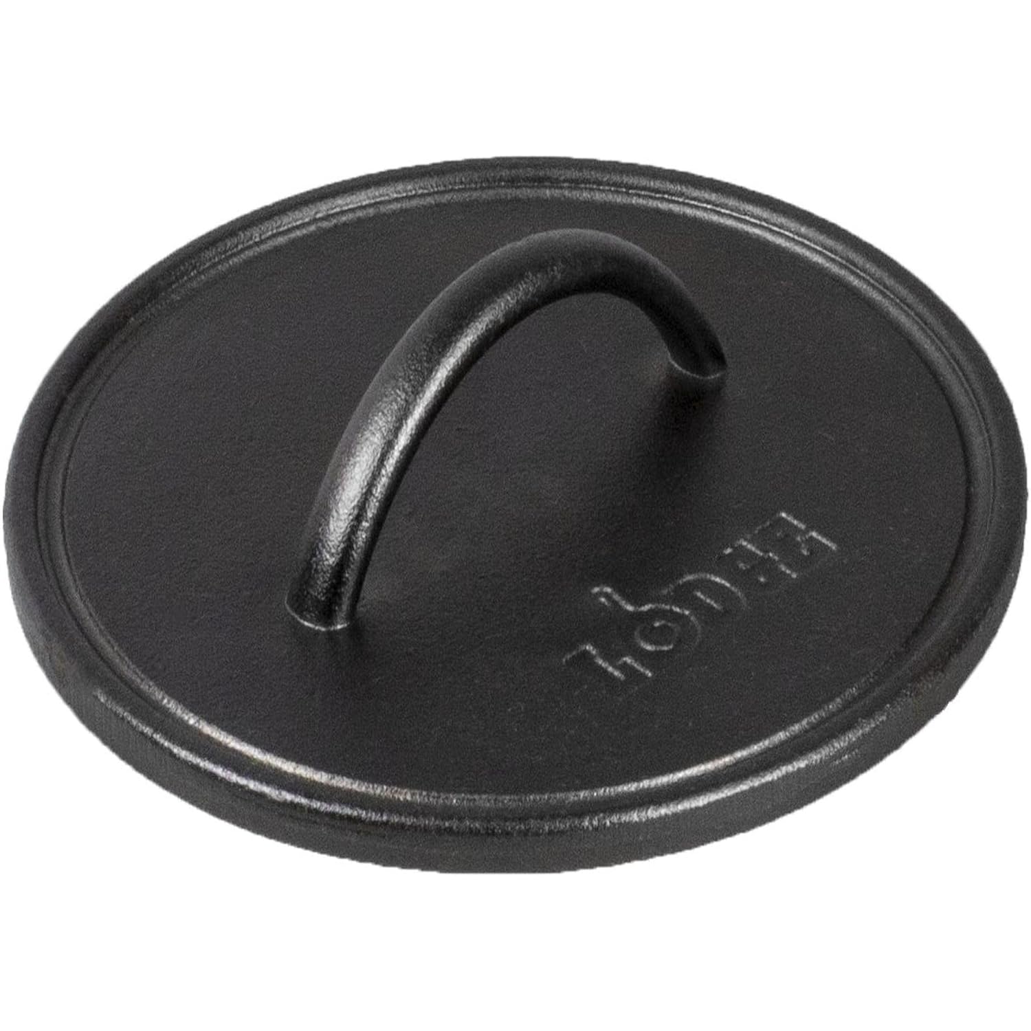 Lodge Pre-Seasoned Round Cast Iron Press - Cast Iron Griddle Press For A Restaurant-Quality Sear - Unparalleled Heat Retention - Use On The Stove Or The Grill - 8 Inch