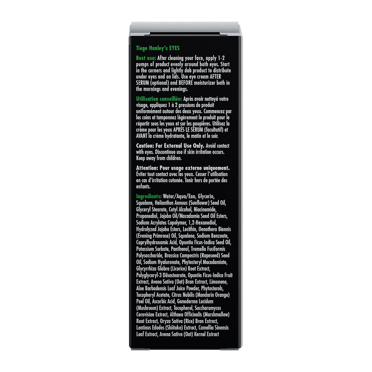 Tiege Hanley Eye Cream For Men, Morning And Night Under Eye Cream With Hyaluronic Acid And Vitamin B3, Helps Reduce The Look Of Dark Circles And Puffiness, Anti Aging Men’S Skin Care, 0.5 Oz