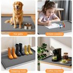 Jin&Bao Waterproof Under Sink Mat 34" x 22", Thick Silicone Mat Cabinet Protector for Kitchen and Bathroom, Shelf Liner, Home Organizer and Storage, Multipurpose Tray for Gadgets and Essentials
