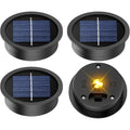 4 Pack Solar Light Replacement Top, 2.76 Inch Waterproof Solar Lantern Light Parts For Outdoor Garden, Pathway, Yard Lights & Decor (Fits Lanterns With 2.36 To 2.76 Inch Openings)