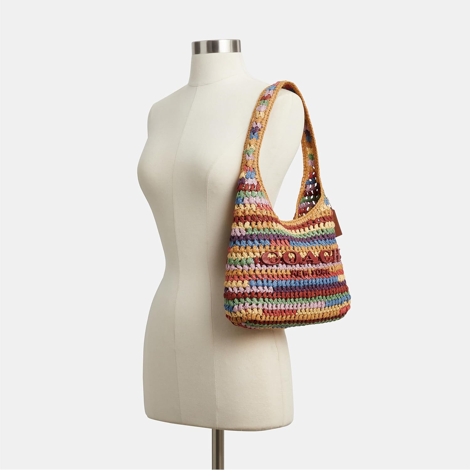 Coach Brooklyn Shoulder Bag 28 In Straw