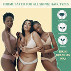 Maxpearl Hard Wax Beads, 300g Hair Removal Wax Beans for Brazilian Bikini, Face, Eyebrows, Underarms, Arms, Chest, Back, Legs, Pack of 3