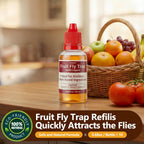 10 Pack Fruit Fly Trap Refill Liquid, 0.68Oz/ Bottle, Liquid Fly Traps Refill For Indoors,Effective Lure Refill Gnat Catcher For Home Kitchen Use,Non Toxic Safe Near Food