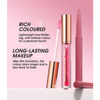 Pink Lip Liner Waterproof Lip Kit With Lip Liner and Gloss Long Lasting Pluming Smudge proof Highly Pigmented Lip Liner Set with Lipgloss (09# Pink)