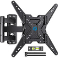 Pipishell Tv Wall Mount For Most 26 32 50 55-60 Inch Tvs, Full Motion Tv Mount With Swivel, Tilt & Extension, Single Stud Wall Mount Bracket Holds Up To 77 Lbs, Max Vesa 400X400Mm, Pimf11