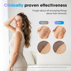 IPL Laser Hair Removal Device for Women & Men - Home 45°F Ice-Cooling Contact for Painless & Long-Lasting Results, 86% Hair Reduction in 3 Weeks for Full Body & Bikini Line, Gold
