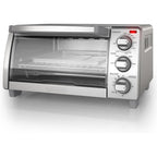 BLACK+DECKER 4-Slice Toaster Oven with Natural Convection, Stainless Steel, TO1760SS (TO1760SST-1)