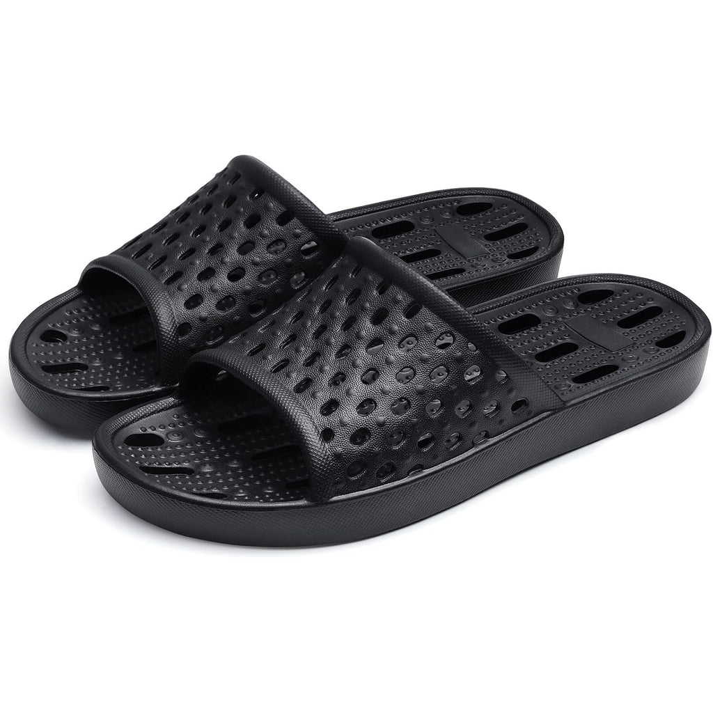 Litfun Shower Shoes For Women Non-Slip Quick Dry Shower Slippers Lightweight Pool Sandals With Drain Holes For College Dorm, Beach, Bathroom & Gym