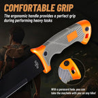 Machete With Saw 25" / 19" Heavy Duty Tool & Sheath - Ergonomic No-Slip Handle - Survival Knife With Serrated Blade - Machetes For Bushcraft Hunting Garden Cutting Trees And Yard Work