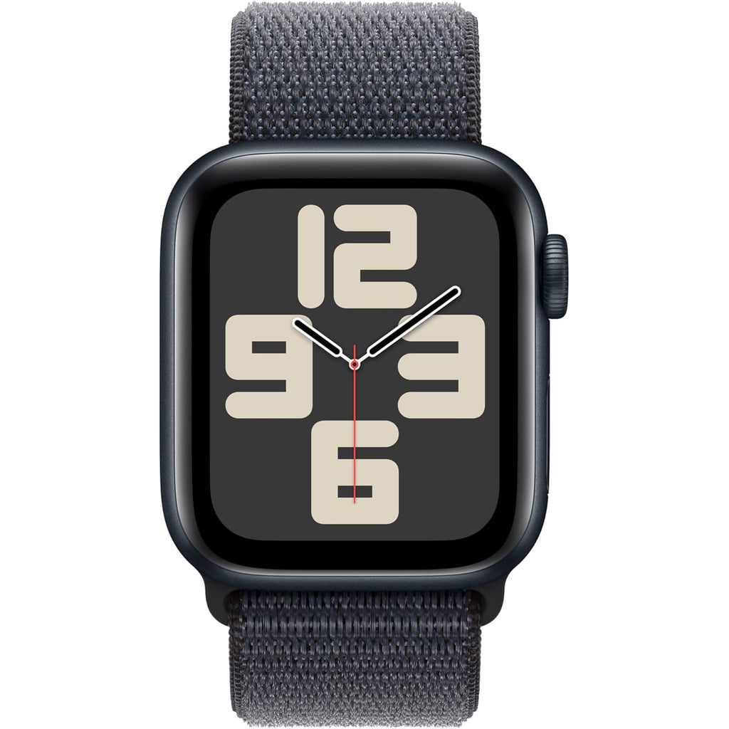 Apple Watch SE (2nd Gen) [GPS 40mm] Smartwatch with Midnight Aluminum Case with Midnight Sport Loop. Fitness & Sleep Tracker, Crash Detection, Heart Rate Monitor, Carbon Neutral