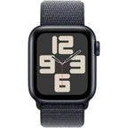 Apple Watch SE (2nd Gen) [GPS 40mm] Smartwatch with Midnight Aluminum Case with Midnight Sport Loop. Fitness & Sleep Tracker, Crash Detection, Heart Rate Monitor, Carbon Neutral