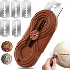 Bread Lame Dough Scoring Knife, Bread Scoring Tool,Upgraded Retractable & Magnetic Design, Anti-Slip Handle Professional Sourdough Tool for Homemade Sourdough Bread with 5 Blades