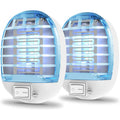 Bug Zapper Indoor, Electronic Fly Trap Insect Killer, Mosquitoes Killer Mosquito Zapper With Blue Lights For Living Room, Home, Kitchen, Bedroom, Baby Room, Office(2 Packs)